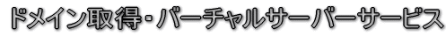 �h���C���擾�E�o�[�`�����T�[�o�[�T�[�r�X